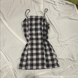 Plaid Spaghetti Strap Dress